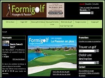Aperu du site Formigolf - agence de voyages spcialise dans les sjours pour golfeurs