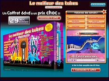 Aper�u du site Le Meilleur des Tubes - vente de DVD pour le karaok�