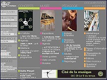 Aper�u du site Cit� de la Musique Paris La Villette