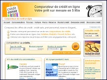 Aperu du site Crdit Conso - comparateur de crdits en ligne