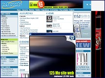Aperçu du site Net Events Belgique