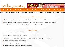 Aper�u du site Taille-du-sexe.com - infos sur les penis et leurs tailles