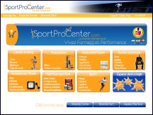 Aperçu du site Sport Pro Center - équipements de coaching, fitness et musculation