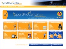 Aper�u du site Sport Pro Center - �quipements de coaching, fitness et musculation
