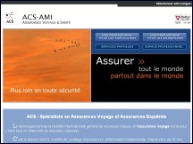 Aper�u du site ACS - assurance voyages, assurances pour expatri�s