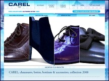 Aperu du site Carel.fr - collection de chaussures Carel