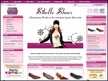 Aperu du site Sibelle Shoes - chaussures femme  prix discount