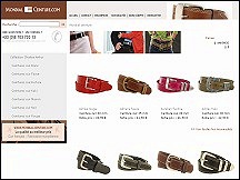 Aperu du site Mondial Ceinture - vente de ceintures en cuir