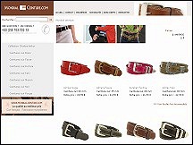 Aper�u du site Mondial Ceinture - vente de ceintures en cuir