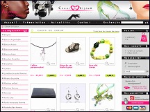 Aperu du site Coeur de Bijoux - boutique de bijoux fantaisie