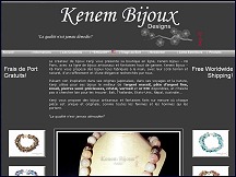 Aperu du site Kenem Bijoux - bijoux fantaisie haut de gamme