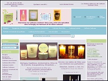 Aperu du site Cadeaux Senteurs Dco - vente de bougies, senteurs et ides cadeaux
