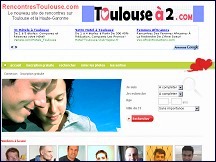 Aper�u du site Rencontres Toulouse - site de rencontres sur Toulouse et la Haute-Garonne