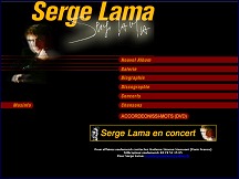 Aperu du site Serge Lama
