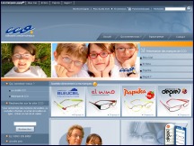 Aperçu du site CCO - vente en ligne de lunettes de vue et lunettes de soleil