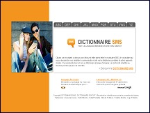 Aper�u du site Dictionnaire de SMS