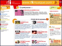 Aperu du site RFI musique