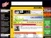 Aperçu du site Info Concert