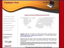 Aperu du site Optimize Web - agence de rfrencement internet