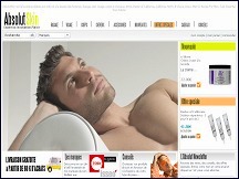 Aperçu du site Absolut Skin - produits de soins et de beauté pour hommes