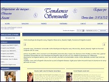 Aperu du site Tendance Sensuelle - boutique de lingerie sexy