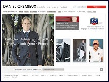 Aperçu du site Daniel Crémieux - vêtements de luxe et accessoires de mode pour homme