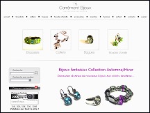 Aper�u du site Carrement-Bijoux.com - bijoux fantaisie tendance