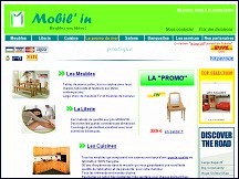 Aperu du site Meubles Mobilin - boutique en ligne de mobilier maison