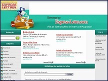 Aper�u du site Express Lettre - mod�les de lettres, lettres types gratuites