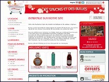 Aperu du site Des Savons et Des Bulles - produits cosmtiques, savons traditionnels