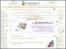 Aperu du site Mariance - site de prparation de mariage