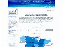 Aperu du site Vacances Espagne - location de maisons de vacances en Espagne