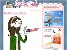 Aperu du site Caroline Daily - webzine fminin, tendances mode, beaut, shopping