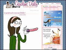Aper�u du site Caroline Daily - webzine f�minin, tendances mode, beaut�, shopping