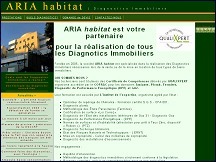 Aperu du site Aria Habitat - expert en diagnostic immobilier vente et location  Haute garonne