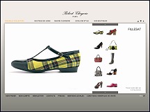 Aperu du site Robert Clergerie - collection de chaussures de luxe