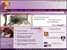 Aper�u du site M�dortranquil - assurance sant� animaux