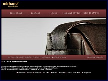 Aperçu du site Mirhano.fr - collection de sacs en cuir Mirhano