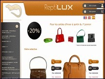 Aperu du site Reptilux - maroquinerie de luxe, sacs de luxe