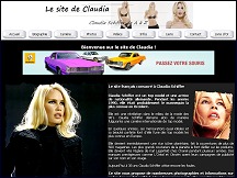 Aperu du site Claudia Schiffer - mannequin, top model international