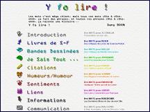 Aperçu du site Y fo lire - des mots pour vous distraire !