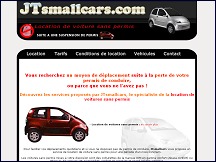 Aper�u du site JT Smallcars - location de voitures sans permis