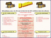Aperçu du site Bandes dessinées oubliées