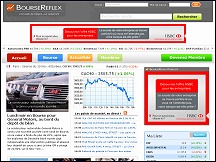 Aperu du site Bourse Refex - informations financires, cotations et conseils boursiers