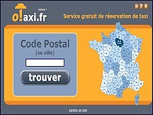 Aperçu du site Otaxi.fr - annuaire de taxis en ligne