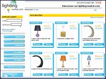Aper�u du site Lighting Market - boutique de luminaires