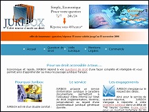Aperçu du site Juribox - site d'informations et questions juridiques