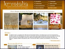 Aperu du site Krystalia - objets de dcoration et arts de la table