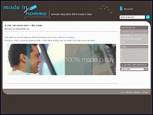 Aper�u du site Made in Homme - la mode masculine 100% made in Italy