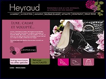 Aperçu du site Heyraud - maroquinerie, chaussures, accessoires de mode
